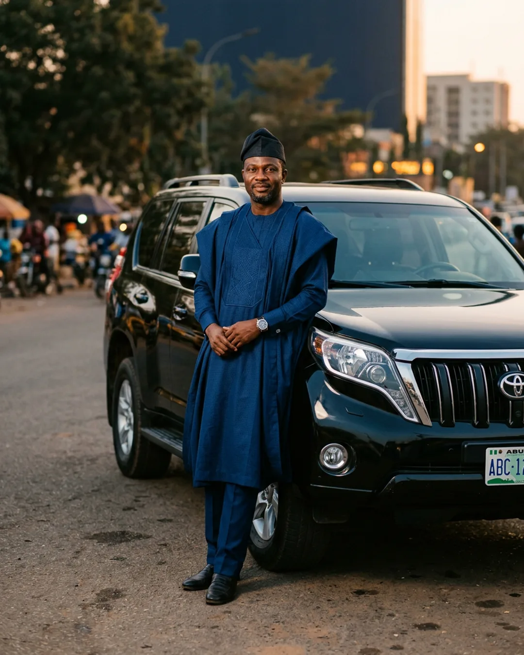 Fleet owner with vehicle